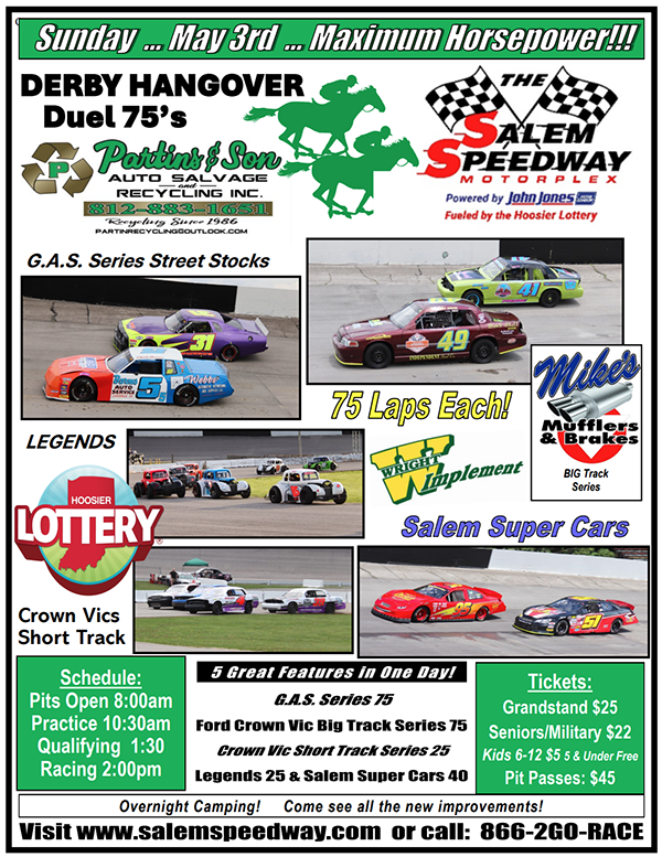 Racing at the Salem Speedway - Derby Weekend